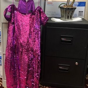 Aidan Mattox Sequin Party Dress